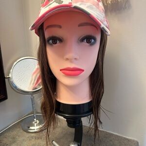 100%human hair chemo/ alopecia hat. Jodihat (Etsy)